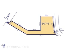 【神奈川県/横浜市緑区新治町】横浜市緑区新治町 土地 区画図