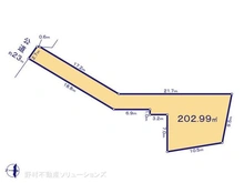 【神奈川県/横浜市緑区新治町】横浜市緑区新治町 土地 区画図