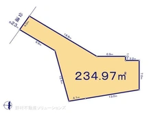 【神奈川県/横浜市緑区新治町】横浜市緑区新治町 土地 区画図