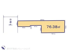 【千葉県/市川市福栄】市川市福栄1丁目 土地 区画図