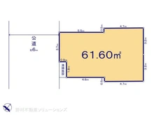 【千葉県/市川市福栄】市川市福栄1丁目 土地 区画図