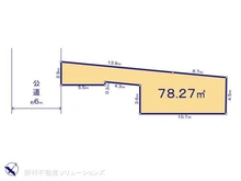【千葉県/市川市福栄】市川市福栄1丁目 土地 区画図