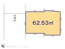 【千葉県/市川市福栄】市川市福栄1丁目 土地 区画図