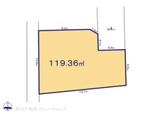 【千葉県/市川市大野町】市川市大野町4丁目 土地 区画図