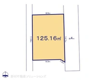 【千葉県/市川市大野町】市川市大野町4丁目 土地 区画図