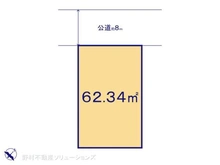【千葉県/市川市福栄】市川市福栄2丁目 土地 区画図