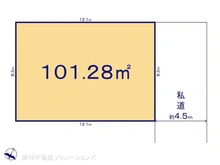 【千葉県/市川市原木】市川市原木3丁目 土地 区画図