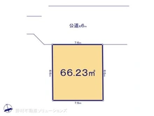 【千葉県/市川市須和田】市川市須和田1丁目 土地 区画図