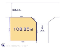 【千葉県/市川市福栄】市川市福栄4丁目 土地 区画図