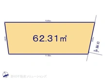 【千葉県/市川市広尾】市川市広尾2丁目 土地 区画図