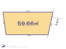 【千葉県/市川市広尾】市川市広尾2丁目 土地 区画図
