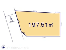 【千葉県/市川市国分】市川市国分3丁目 土地 区画図