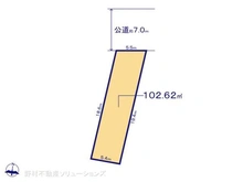 【東京都/江戸川区鹿骨】江戸川区鹿骨2丁目 土地 区画図