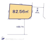 【東京都/江戸川区篠崎町】江戸川区篠崎町4丁目 土地 区画図