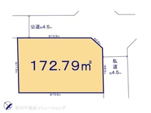 【千葉県/市川市中国分】市川市中国分1丁目 土地 区画図