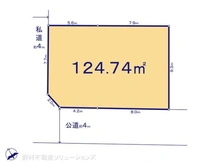 【千葉県/市川市宮久保】市川市宮久保2丁目 土地 区画図