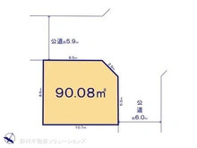 【千葉県/市川市本北方】市川市本北方3丁目 土地 区画図