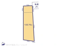 【千葉県/市川市菅野】市川市菅野1丁目 土地 区画図