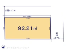 【千葉県/市川市本北方】市川市本北方2丁目 土地 区画図