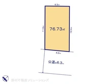 【千葉県/市川市大和田】市川市大和田3丁目 土地 区画図