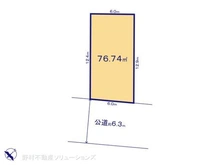 【千葉県/市川市大和田】市川市大和田3丁目 土地 区画図