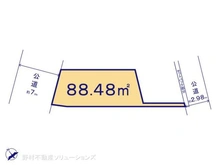 【千葉県/市川市八幡】市川市八幡6丁目 土地 区画図