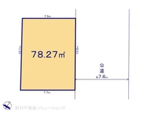 【千葉県/市川市稲荷木】市川市稲荷木3丁目 土地 区画図
