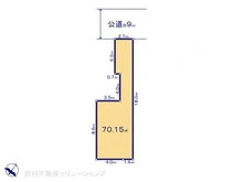 【千葉県/市川市塩焼】市川市塩焼1丁目 土地 区画図