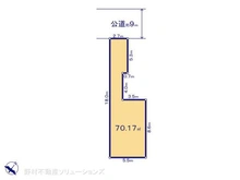 【千葉県/市川市塩焼】市川市塩焼1丁目 土地 区画図