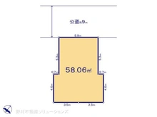 【千葉県/市川市塩焼】市川市塩焼1丁目 土地 区画図