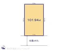 【千葉県/市川市宮久保】市川市宮久保1丁目 土地 区画図