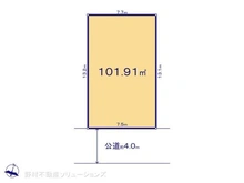 【千葉県/市川市宮久保】市川市宮久保1丁目 土地 区画図