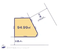 【千葉県/市川市柏井町】市川市柏井町2丁目 土地 区画図