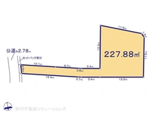 【千葉県/市川市新井】市川市新井1丁目 土地 区画図