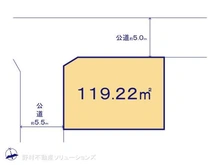 【千葉県/市川市北国分】市川市北国分2丁目 土地 区画図