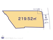 【千葉県/市川市真間】市川市真間1丁目 土地 区画図