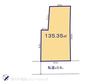 【千葉県/市川市曽谷】市川市曽谷4丁目 土地 区画図