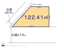 【千葉県/市川市大野町】市川市大野町4丁目 土地 区画図