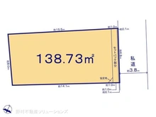 【千葉県/市川市中山】市川市中山2丁目 土地 区画図
