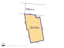 【千葉県/市川市柏井町】市川市柏井町1丁目 土地 区画図