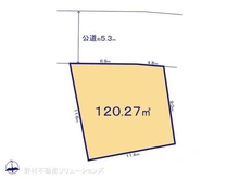 【千葉県/市川市柏井町】市川市柏井町1丁目 土地 区画図