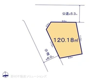 【千葉県/市川市柏井町】市川市柏井町1丁目 土地 区画図