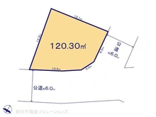 【千葉県/市川市柏井町】市川市柏井町1丁目 土地 区画図