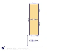 【千葉県/市川市塩焼】市川市塩焼3丁目 土地 区画図