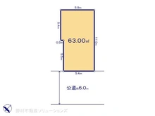 【千葉県/市川市塩焼】市川市塩焼3丁目 土地 区画図