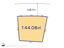 【千葉県/市川市本北方】市川市本北方2丁目 土地 区画図