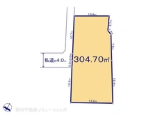 【千葉県/市川市国府台】市川市国府台5丁目 土地 区画図