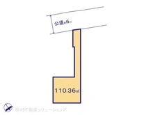 【千葉県/市川市大和田】市川市大和田2丁目 土地 区画図