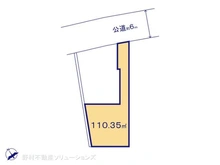 【千葉県/市川市大和田】市川市大和田2丁目 土地 区画図