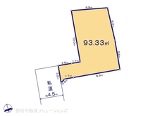 【千葉県/市川市菅野】市川市菅野2丁目 土地 区画図